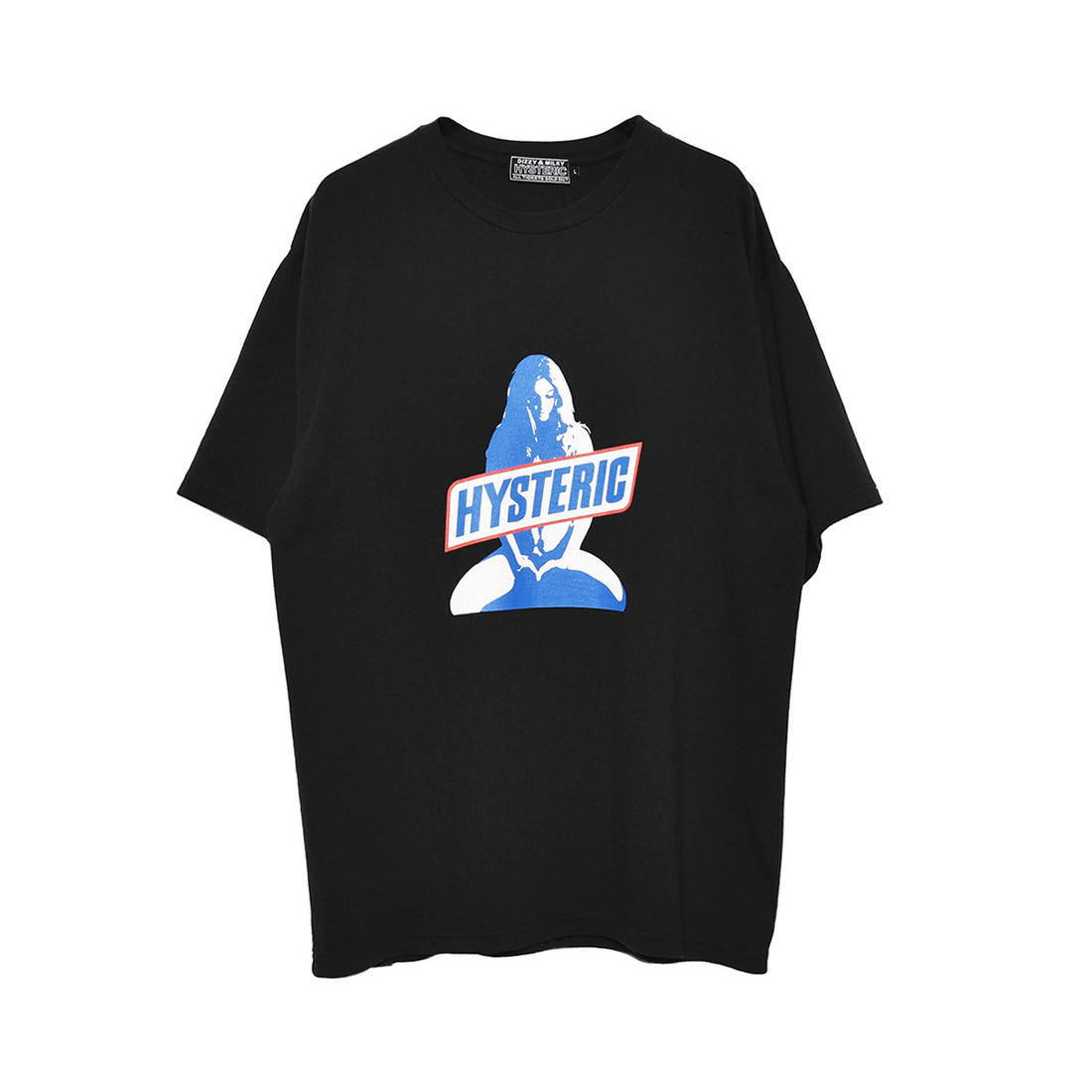 [HYSTERIC GLAMOUR]SATISFACTION Tシャツ/BLACK(02231CT27)