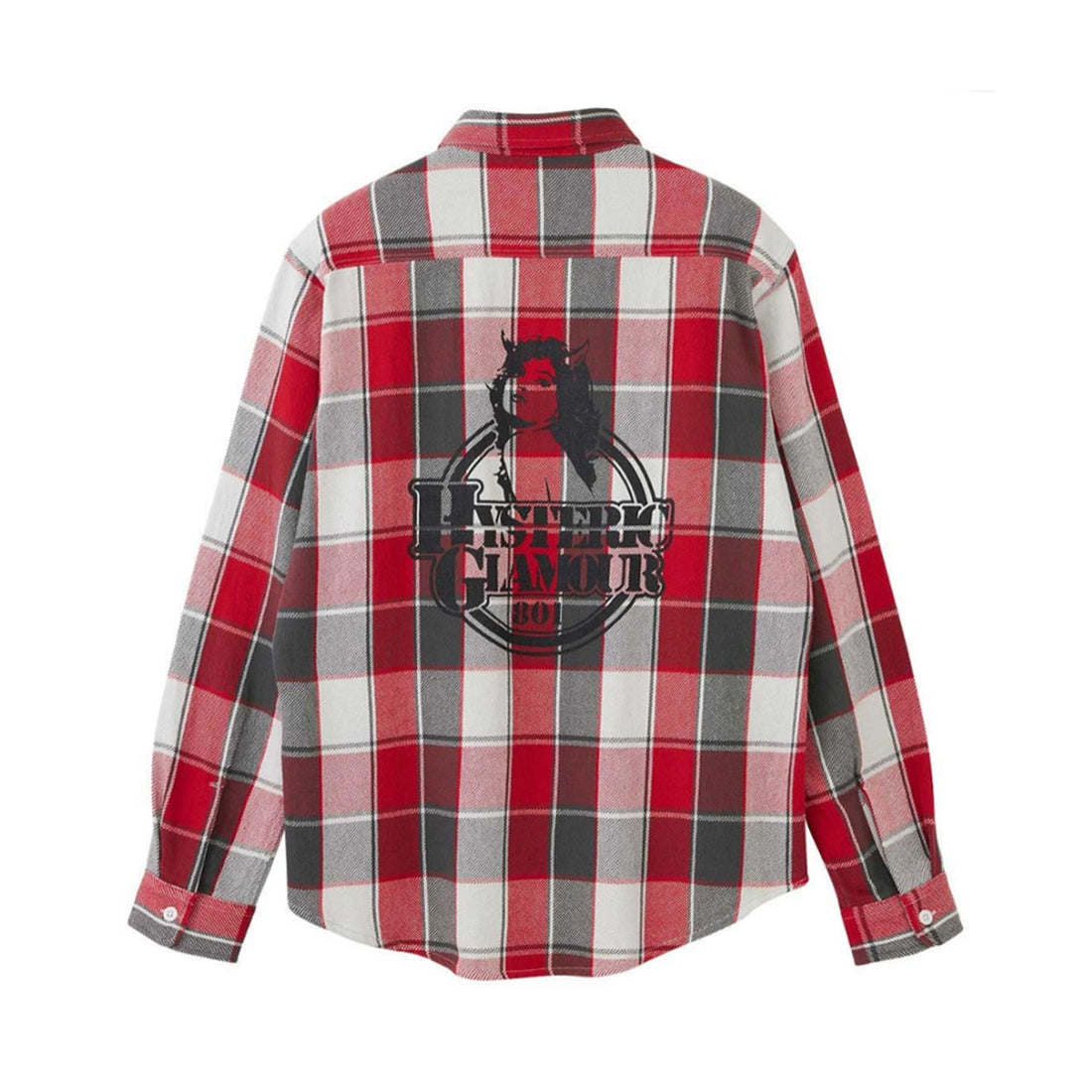 [HYSTERIC GLAMOUR]DEVILS 801 ワークチェックシャツ/RED(02241AH01)