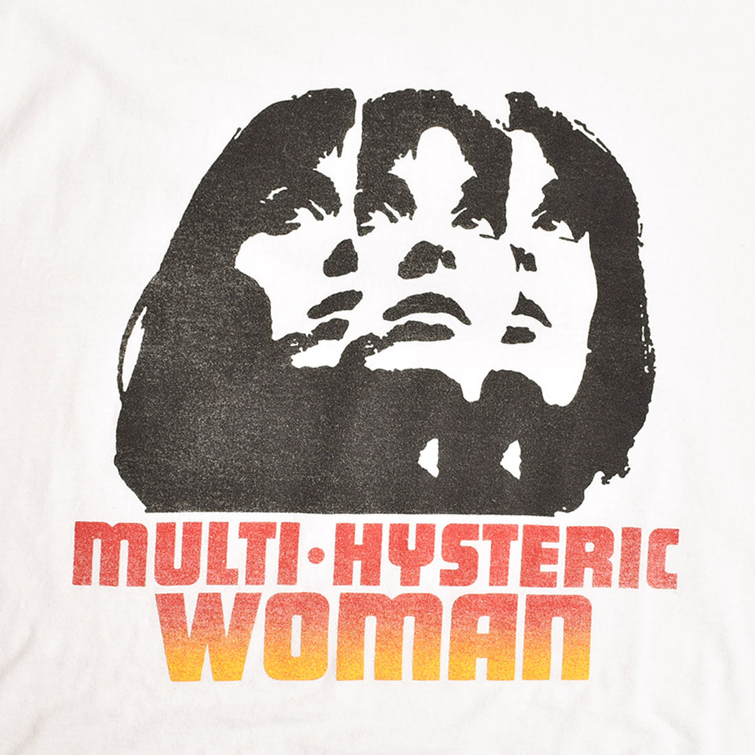 [HYSTERIC GLAMOUR]MULTI HYSTERIC WOMAN Tシャツ/WHITE(02241CT01)