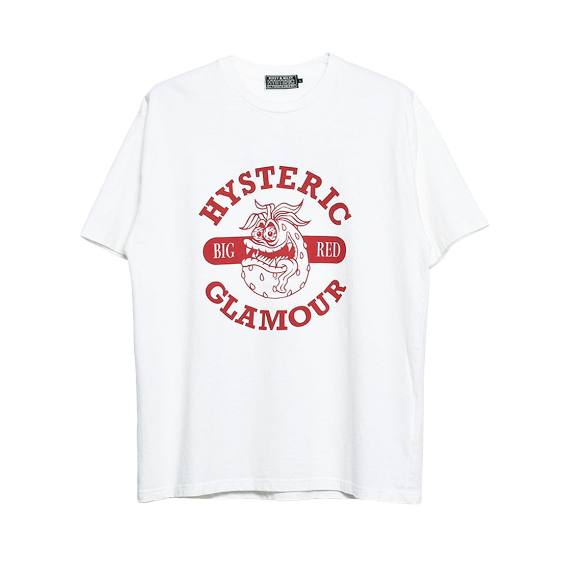 [HYSTERIC GLAMOUR]STM BIG RED Tシャツ/WHITE(02241CT05)