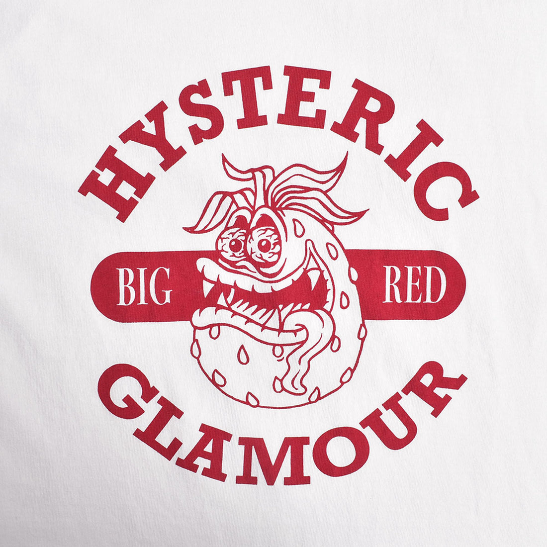 [HYSTERIC GLAMOUR]STM BIG RED Tシャツ/WHITE(02241CT05)