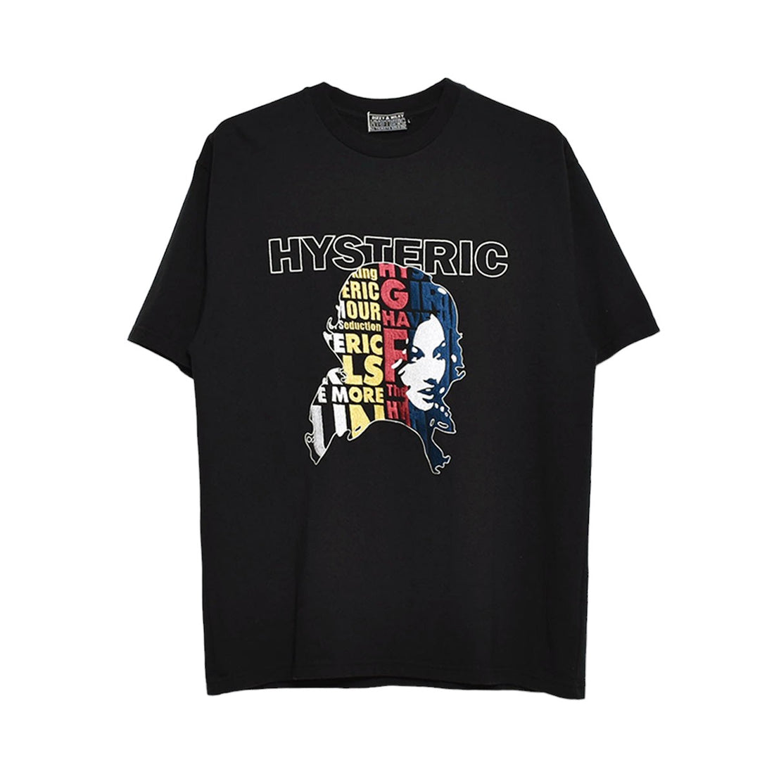 [HYSTERIC GLAMOUR]HAVE MORE FUN刺繍 Tシャツ/BLACK(02241CT08)