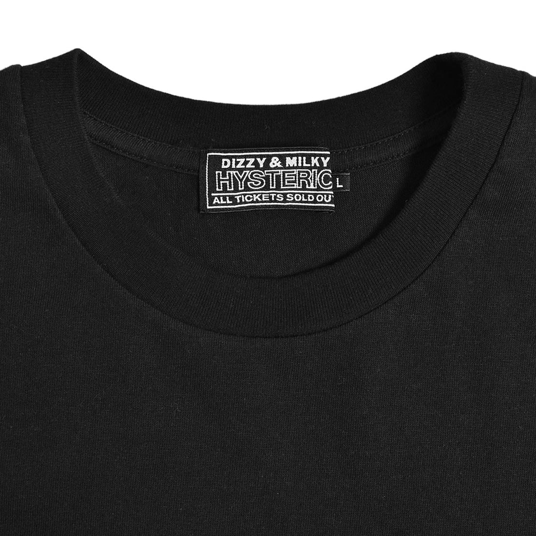 [HYSTERIC GLAMOUR]HAVE MORE FUN刺繍 Tシャツ/BLACK(02241CT08)