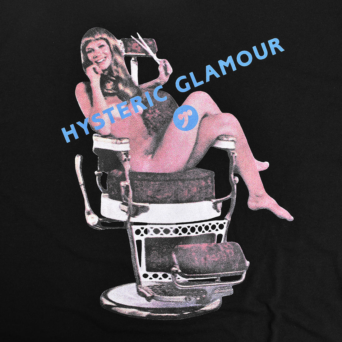 [HYSTERIC GLAMOUR]HYSTERIC HAIR CUT Tシャツ/BLACK(02241CT17)