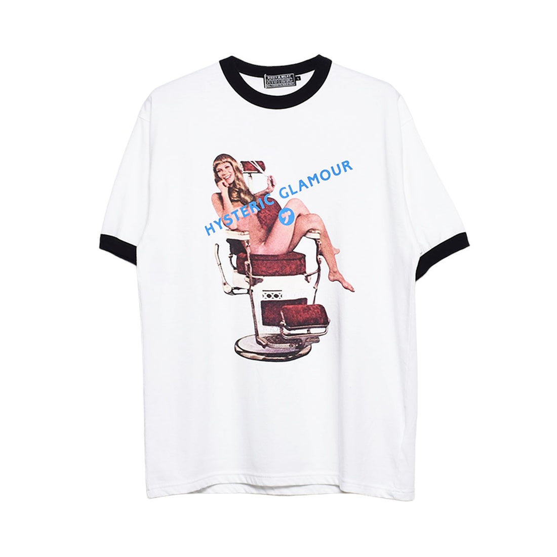 [HYSTERIC GLAMOUR]HYSTERIC HAIR CUT Tシャツ/WHITE(02241CT17)