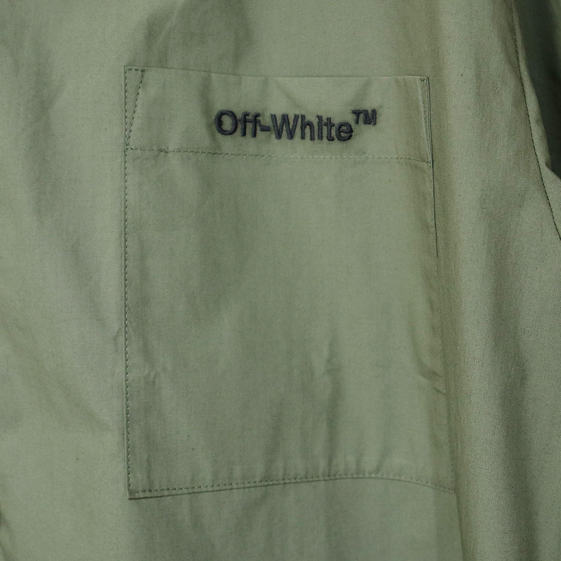 [Off-White]ARROW OUTLINE PAJAMA S/S SHIRT/GREEN(OMUS23-RTW0688)
