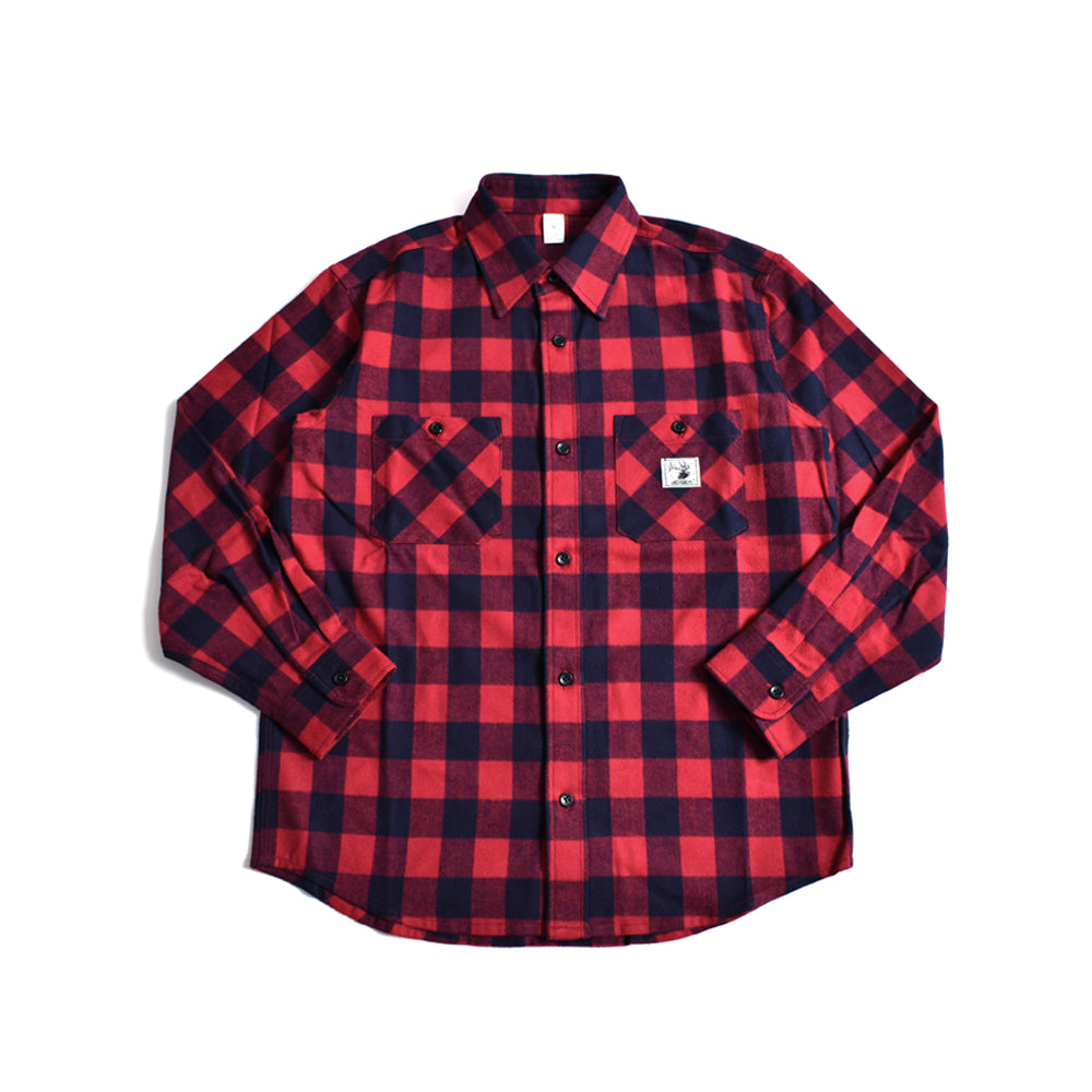 [ANDFAMILYS]CLASSIC FLANNEL SHIRTS/RED