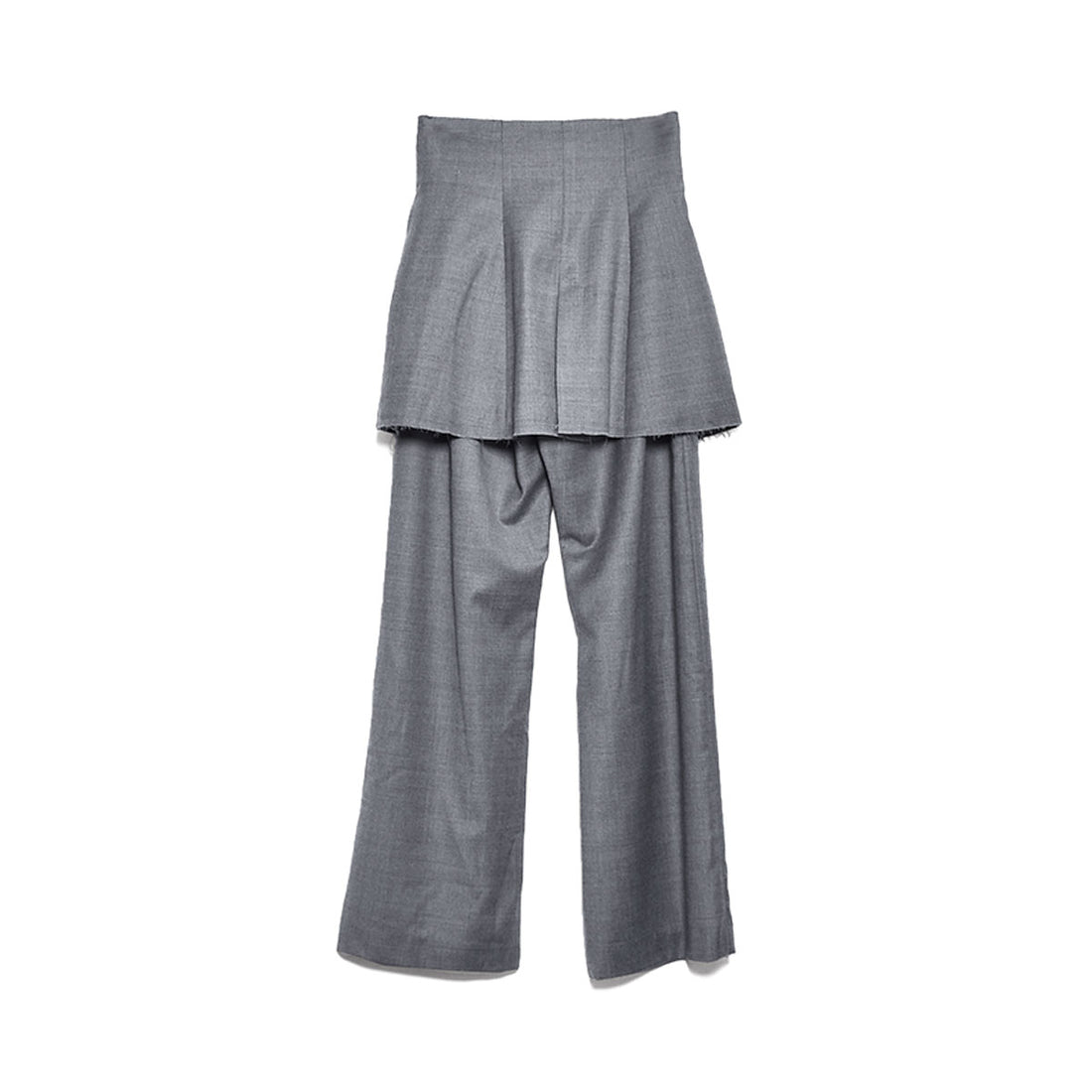 [MAISON SPECIAL]Chambray Satin Layered Pants/GRAY(21232465801)
