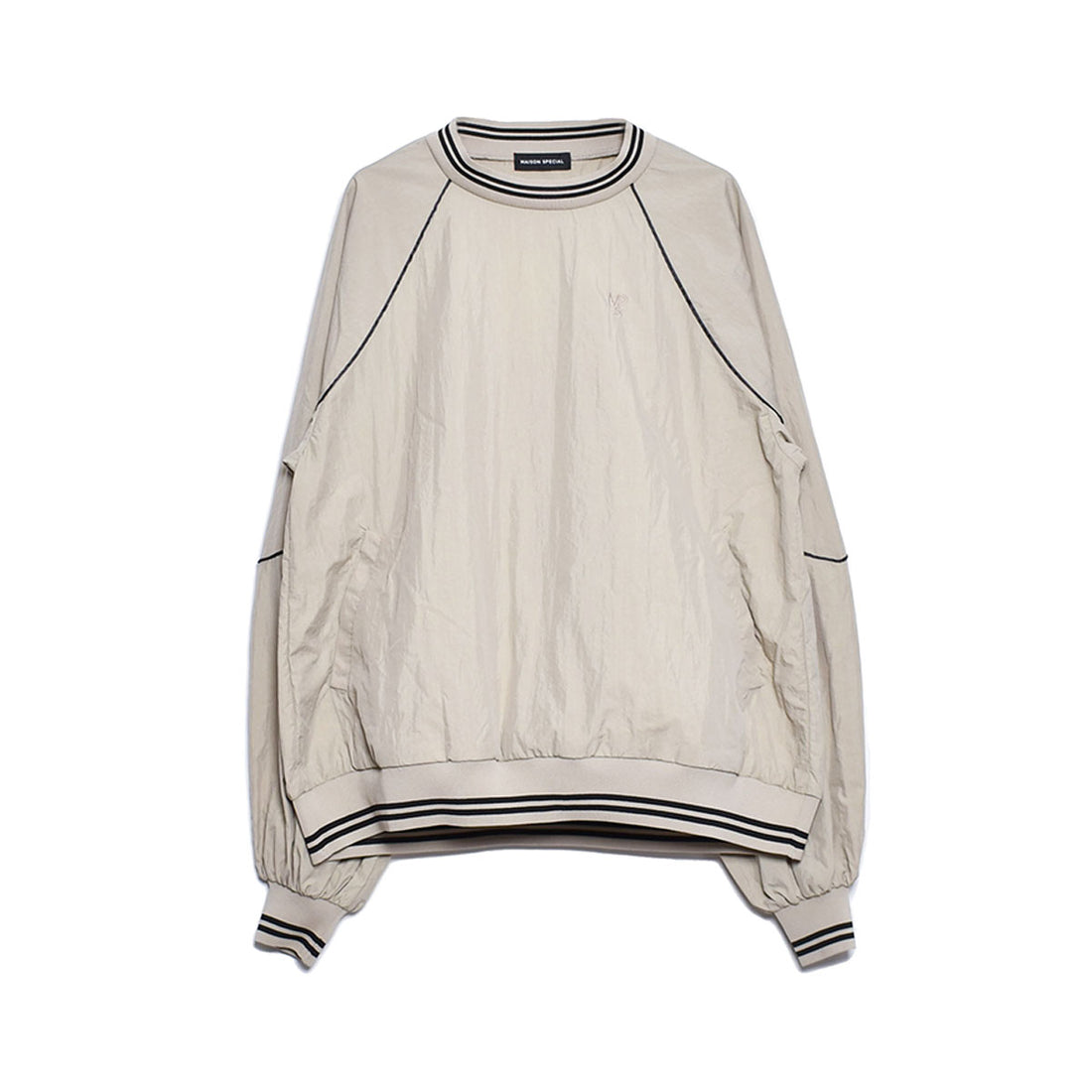 [MAISON SPECIAL]Color Piping Nylon Top/BEIGE(21232315305)