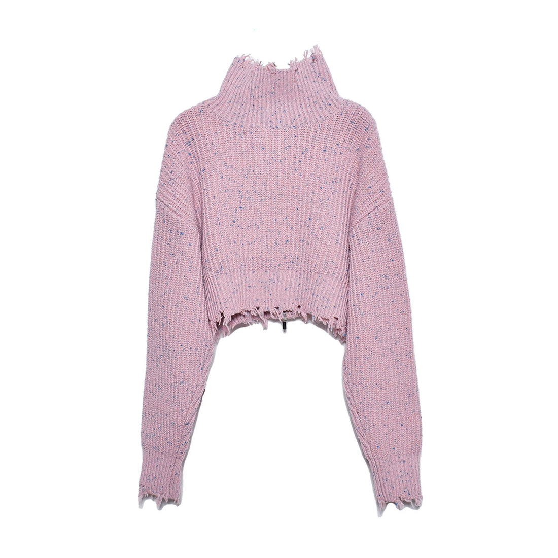 [MAISON SPECIAL]2way Front Zip Knit Wear/PINK(21232365711)