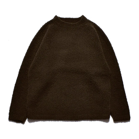 [MINEDENIM]Moleyarn Knit Mockneck Big Pullover/KHAKI(2310-6001)
