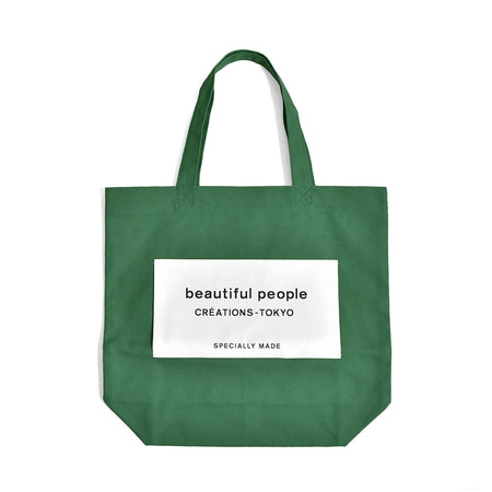 [beautiful people]SDGs name tag tote bag/GREEN(7336622901)