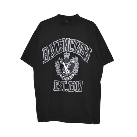 [BALENCIAGA]Medium Fit T-Shirt/BLACK(739784TOVK1)