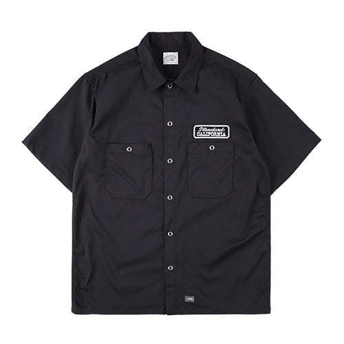 [STANDARD CALIFORNIA]SD Logo Patch Easy Work Shirt Short Sleeve/BLACK(SHOSA200)
