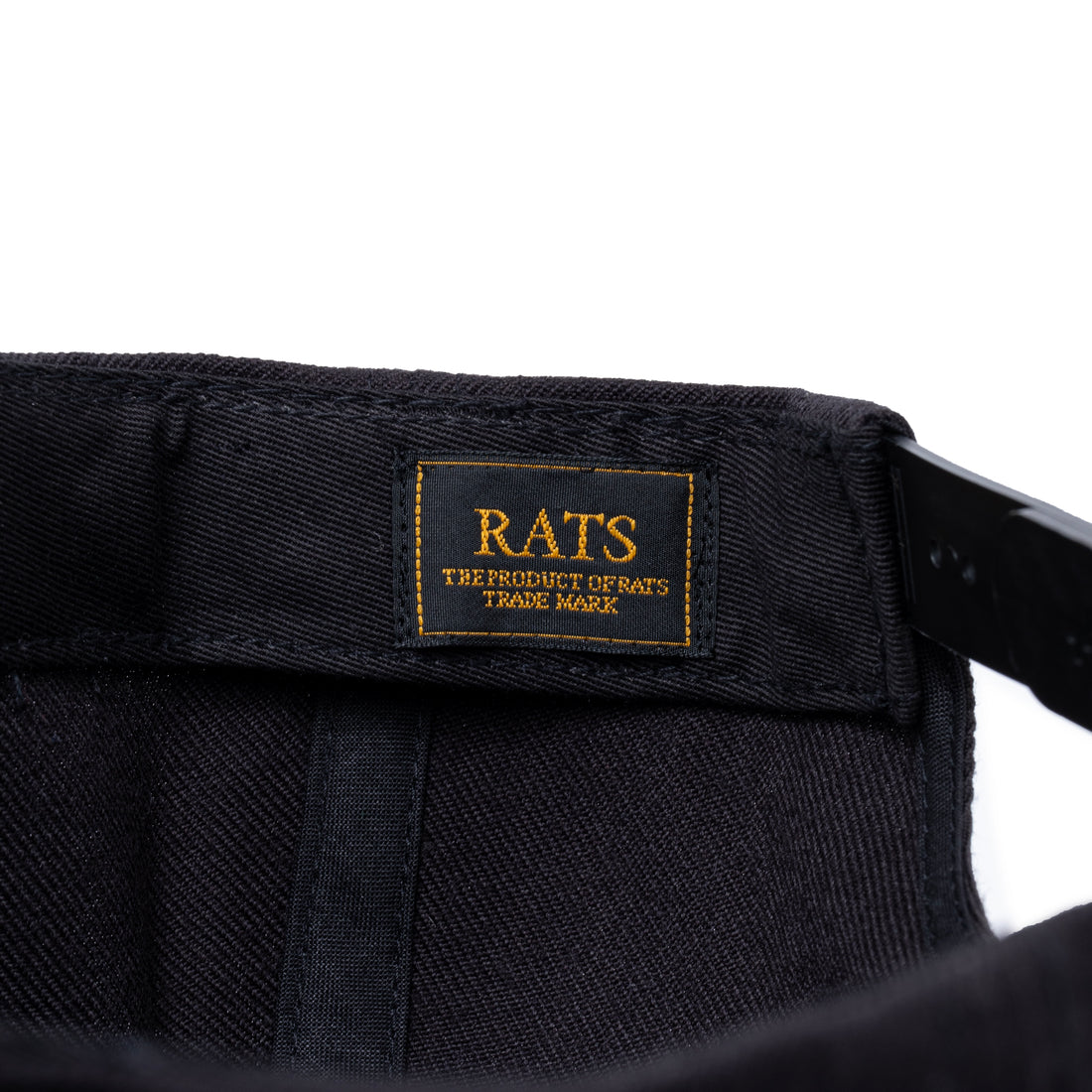 [RATS]EMBROIDERY CAP (WAY OF LIFE)/BLACK/ASH GOLD