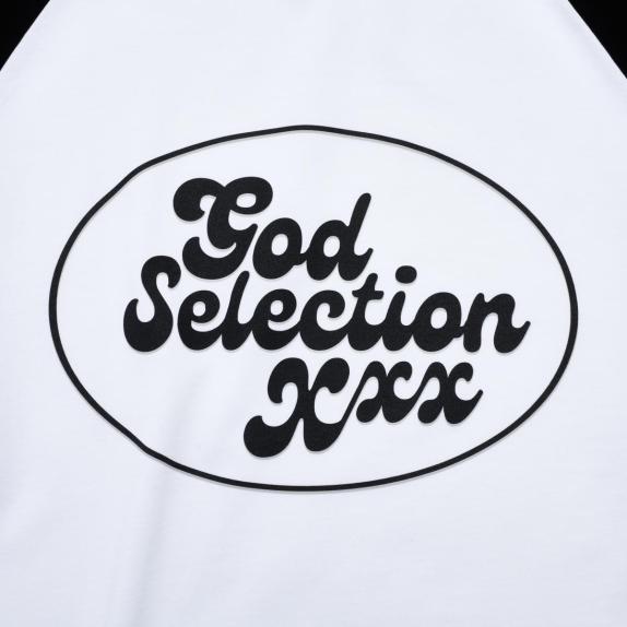 [GOD SELECTION XXX]RAGLAN SLEEVE T-SHIRT/WHITE(GX-A24-RT-02)