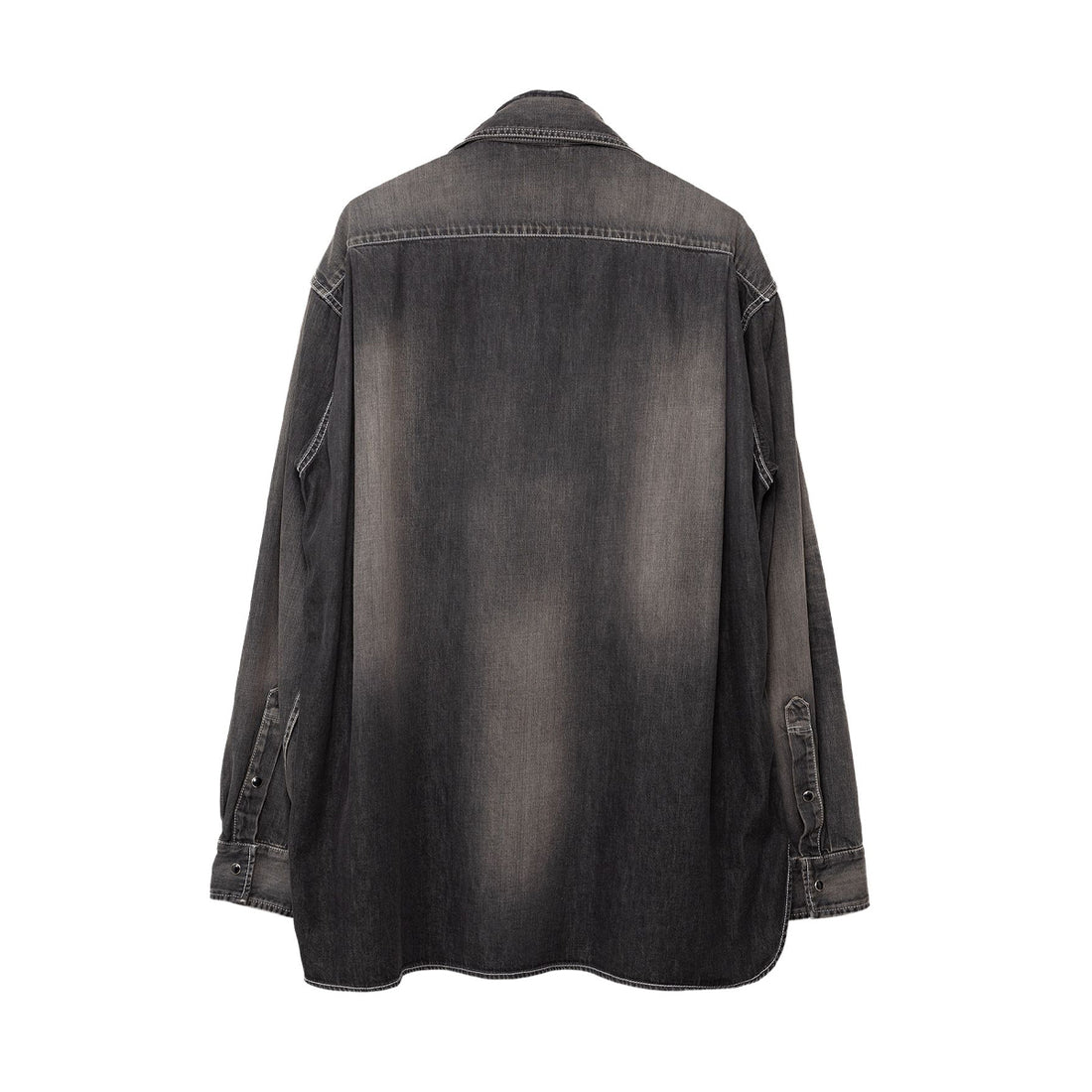 [MAISON MIHARA YASUHIRO]Double Layered Denim Shirt/BLACK(J11SH021)