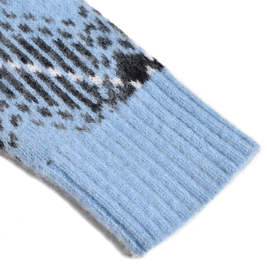 [GANNI]Check Wool Oversized Pullover/LIGHT BLUE(K2034)