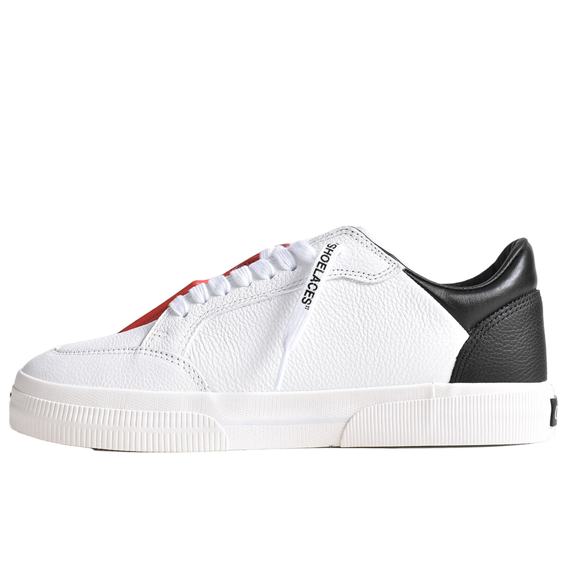 [Off-White]NEW LOW VULCANIZE CALF LEATHER/WHITE BLACK(OMIR24-SLG0120)