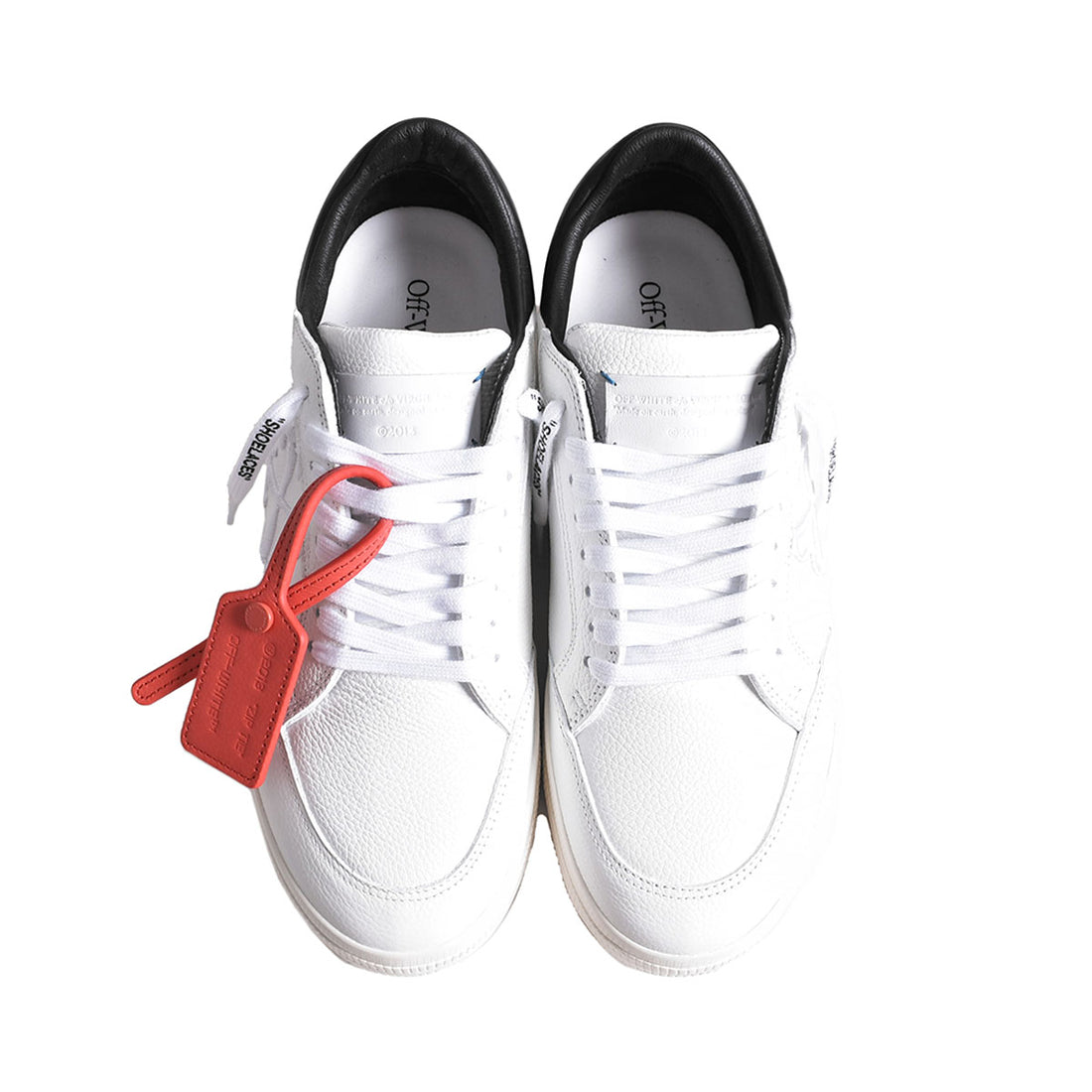 [Off-White]NEW LOW VULCANIZE CALF LEATHER/WHITE BLACK(OMIR24-SLG0120)