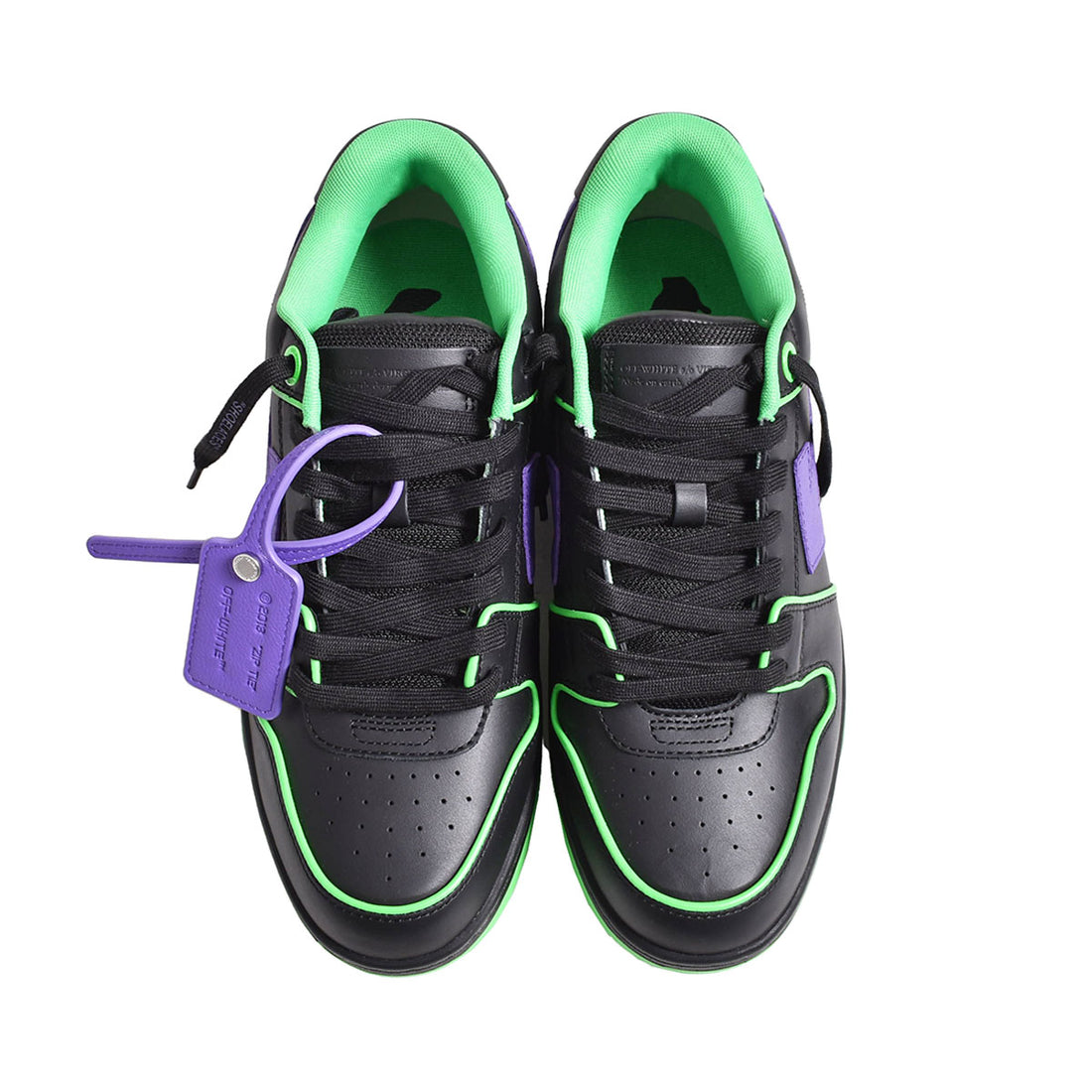 [Off-White]OUT OF OFFICE OUTLINED/GREEN(OMIS23-SLG0092)