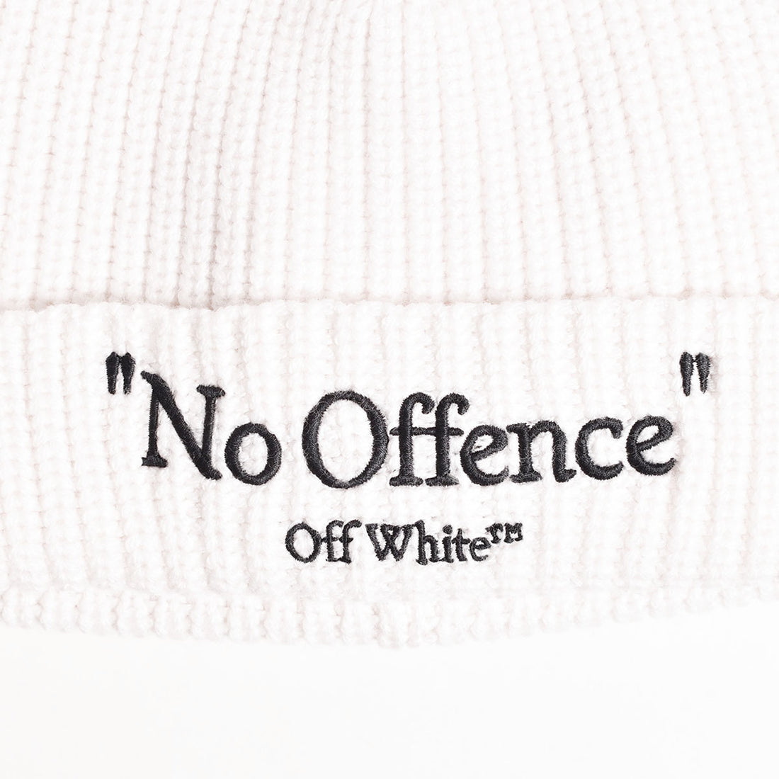 [Off-White]NO OFFENCE CLASSIC KNIT BEANIE/IVORY/BLACK(OMLE23-RTW0820)