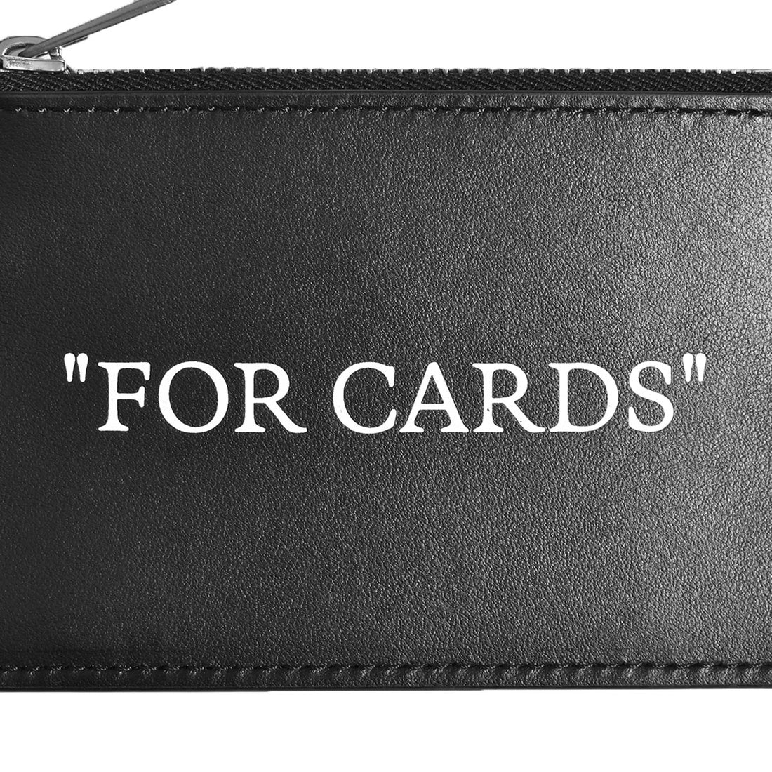 [Off-White]QUOTE BOOKISH KEY RING CARD CASE/BLACK/WHITE(OMNE23-SLG1134)