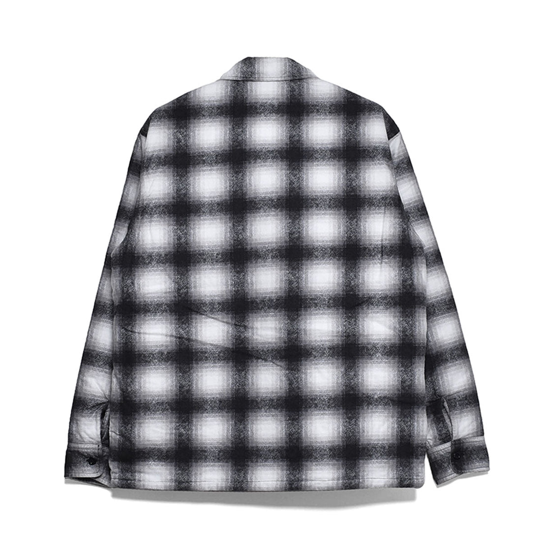 [STANDARD CALIFORNIA]SD Quilted Print Flannel Check Shirt Jacket/BLACK(OUNLF350)