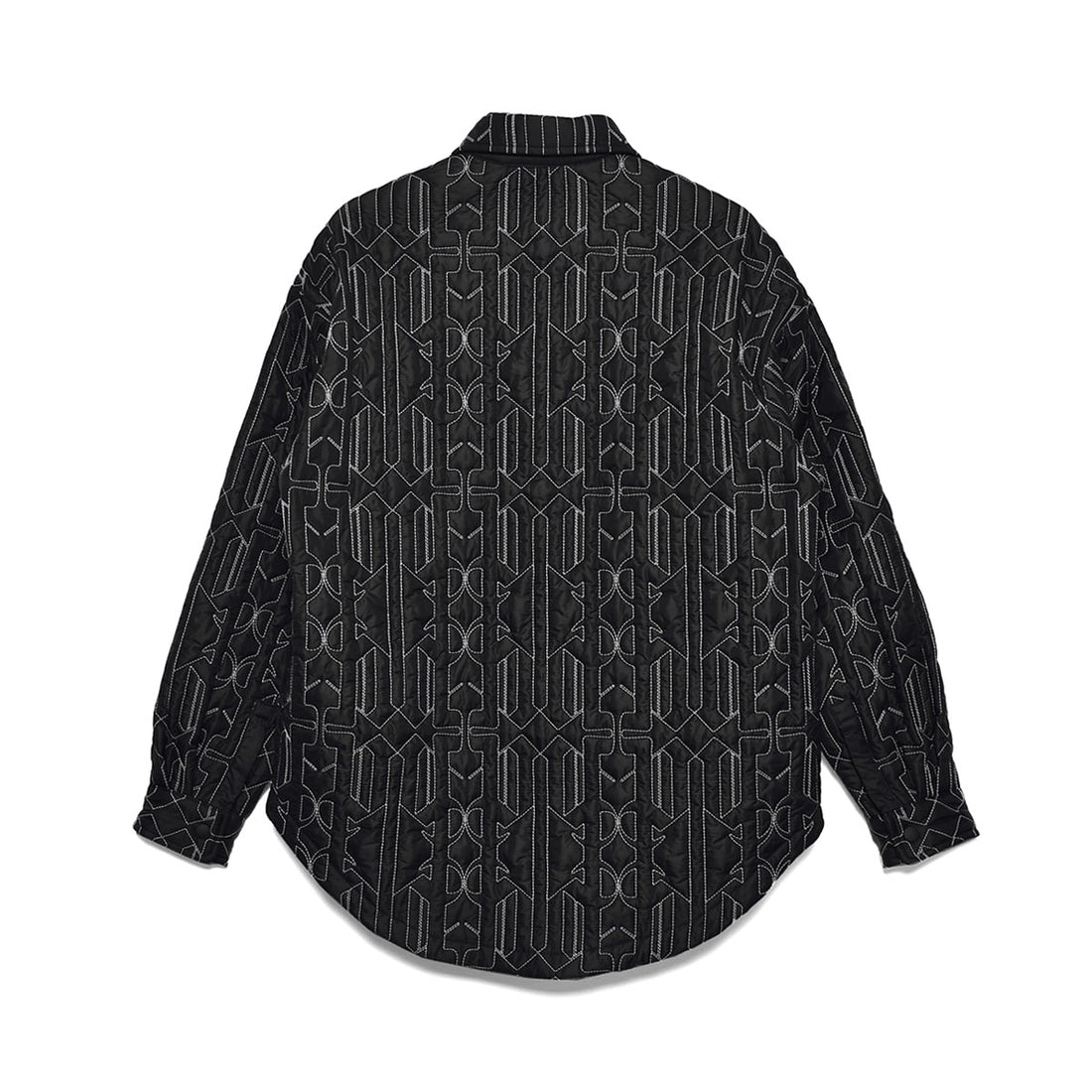 [Palm Angels]ALL MONOGRAM QUILTED OVER SHIRT/ANTHRACITE(PMEE23-105)