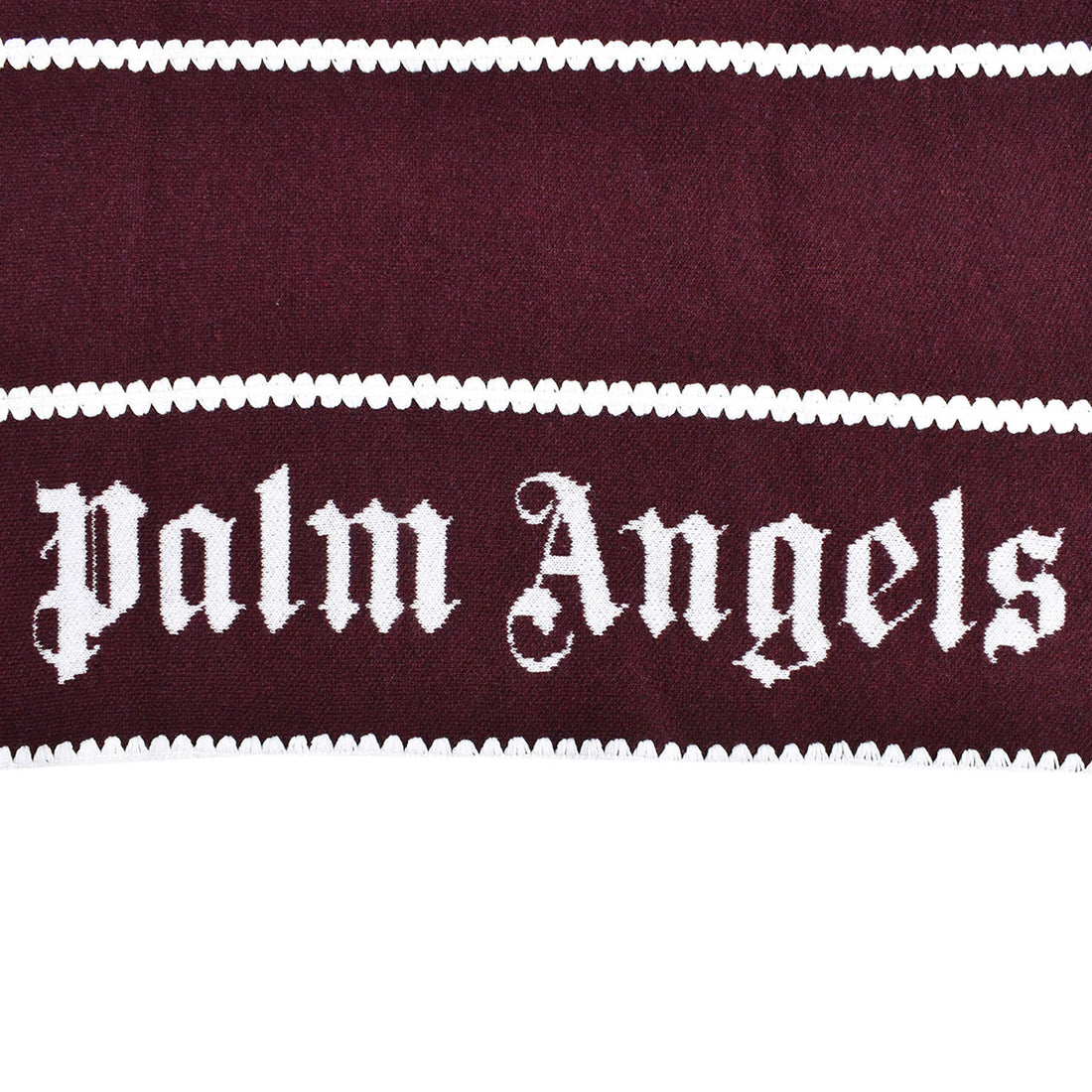[Palm Angels]PA MONOGRAM STRIPED SWEATER/BORDEAUX(PMHE23-154)