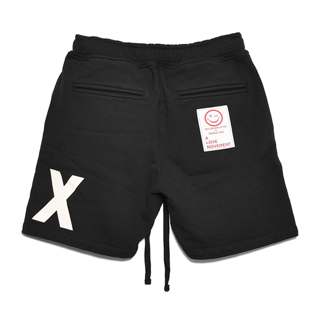 [Perfect ribs]adios&RELAX -large- Basic Sweat Short Pants/BLACK(PR412037A)