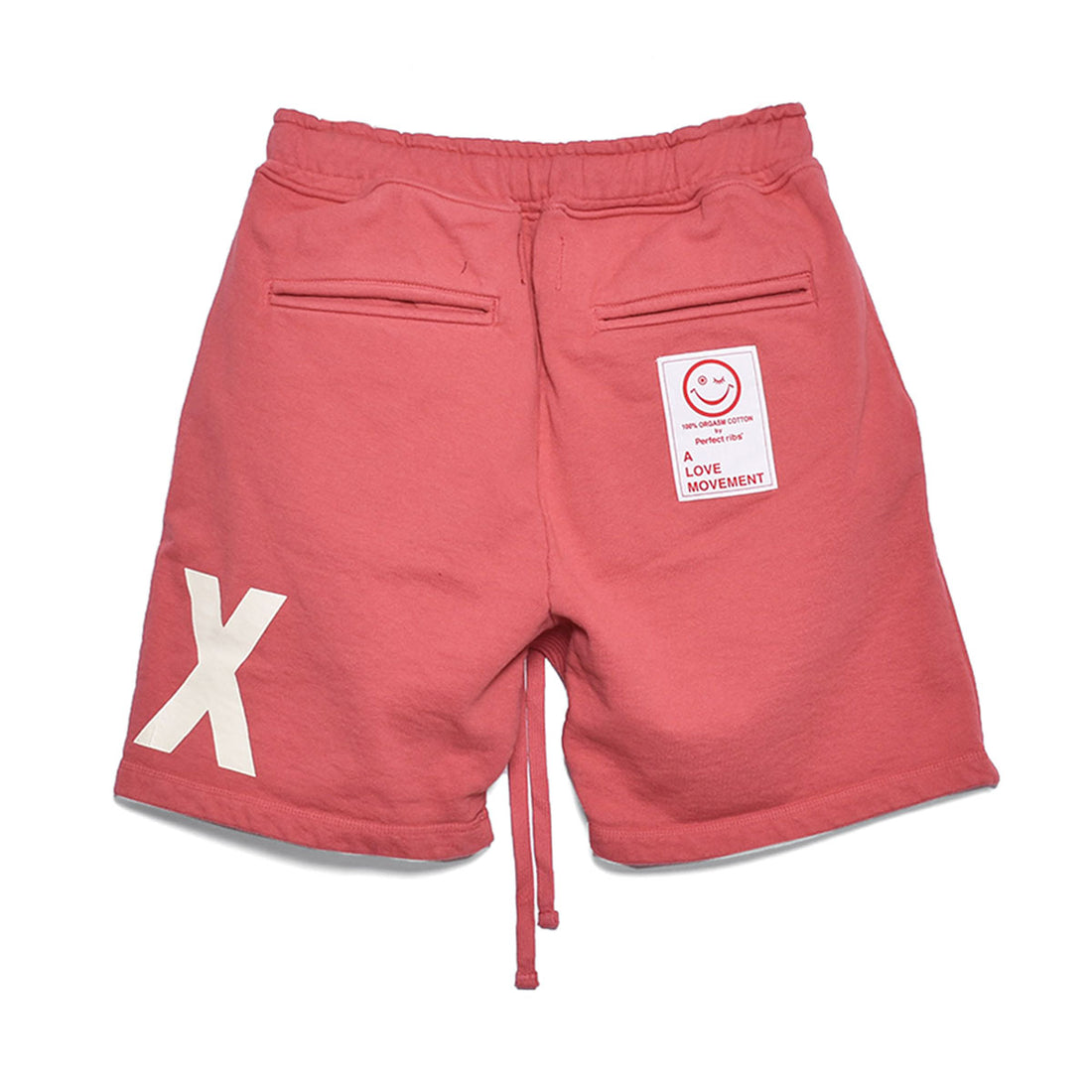 [Perfect ribs]adios&RELAX -large- Basic Sweat Short Pants/RED(PR412037A)