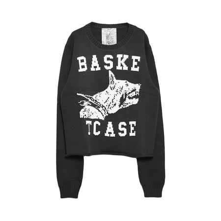 [BASKETCASE GALLERY]RAW COLLEGE, knit sweater/BLACK