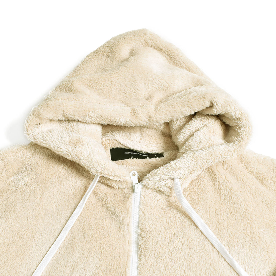[RESOUND CLOTHING]boa zip loose hoodie/BEIGE(RC30-C-008)