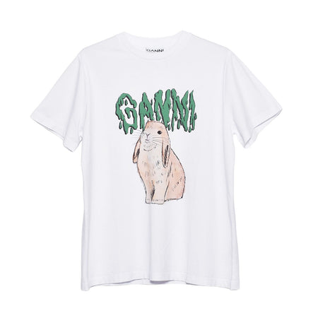 [GANNI]T-shirt Bunny/WHITE(T2778)