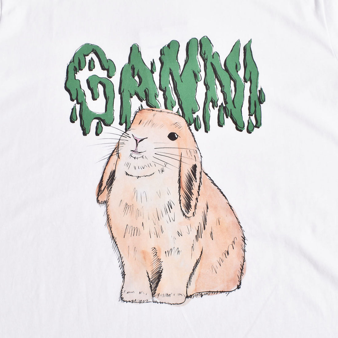 [GANNI]T-shirt Bunny/WHITE(T2778)