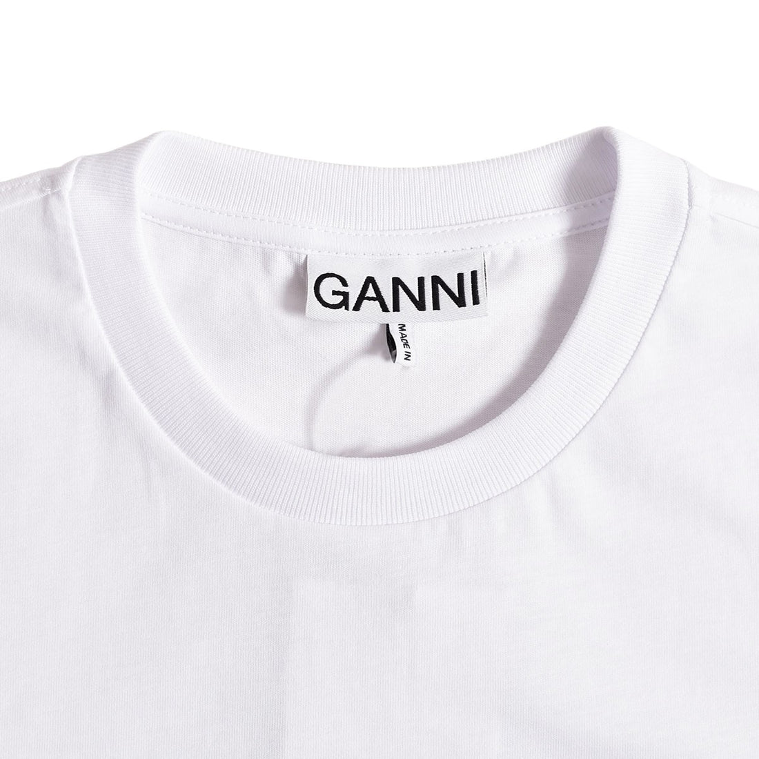 [GANNI]Basic Jersey Cherry Relaxed T-shirt/WHITE(T3860)