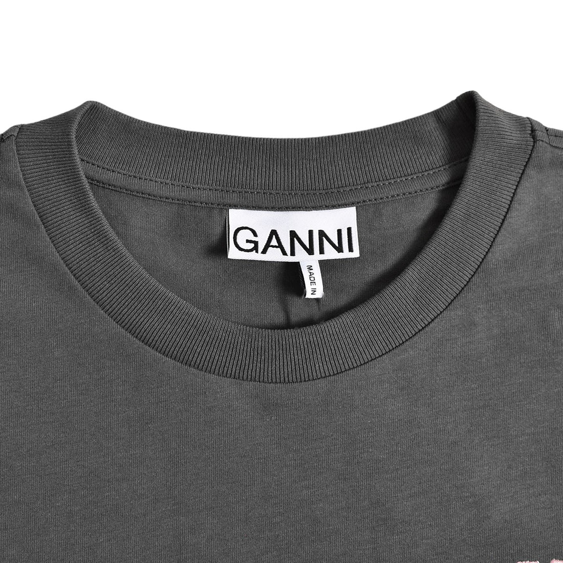 [GANNI]Future Heavy Loveclub Long Sleeve T-shirt/GRAY(T3877)