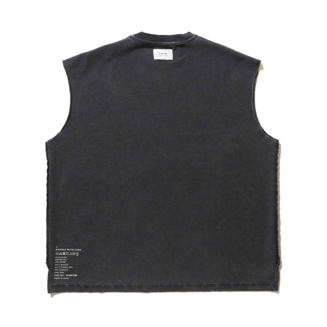 [TAIN DOUBLE PUSH]POWER DEPARTMENT NO SLEEVE T-SHIRTS/BLACK(T411-NT005)
