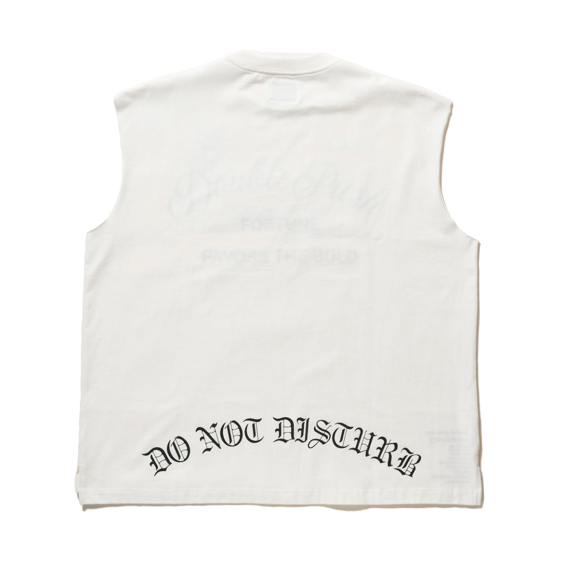 [TAIN DOUBLE PUSH]POWER DEPARTMENT NO SLEEVE T-SHIRTS/WHITE(T411-NT005)