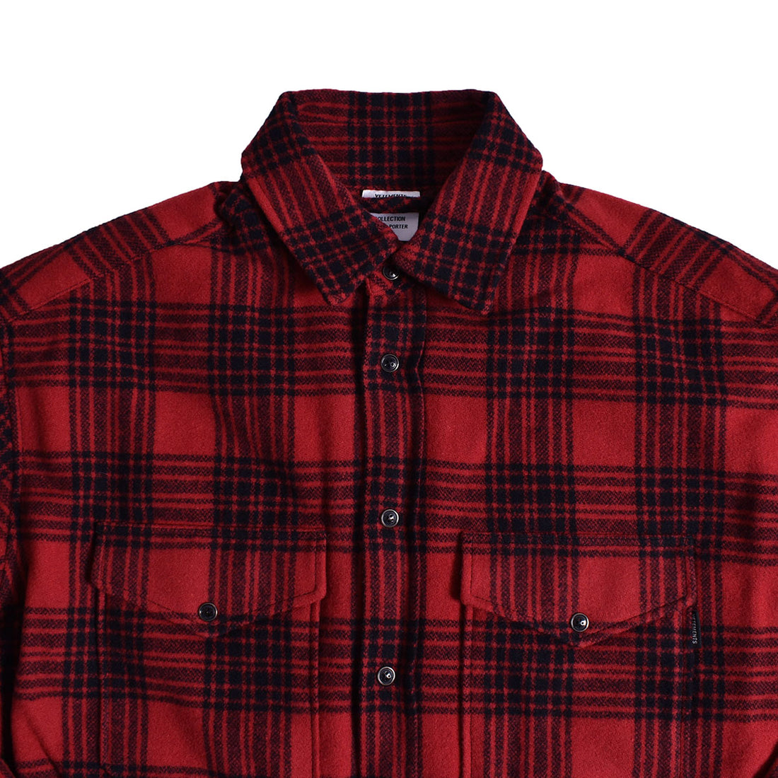 [VETEMENTS]PADDED FLANNEL SHIRT/RED(UE54SH400)