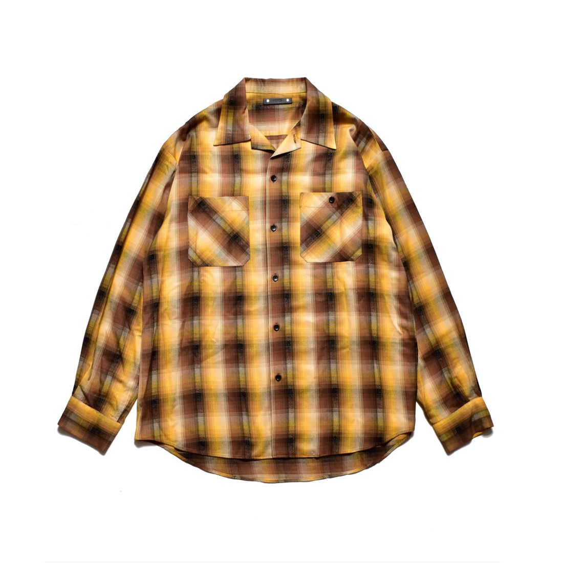 [MINEDENIM]Lame Ombre Check Loose Work SH/YPT(2308-5001)