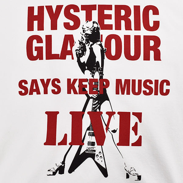 KEEP MUSIC Tシャツ/WHITE(02221CL01)