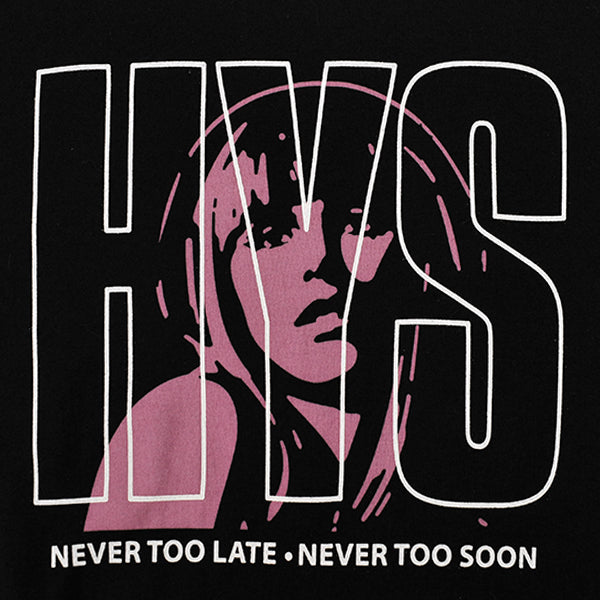 NEVER TOO LATE Tシャツ/BLACK(02223CL13)