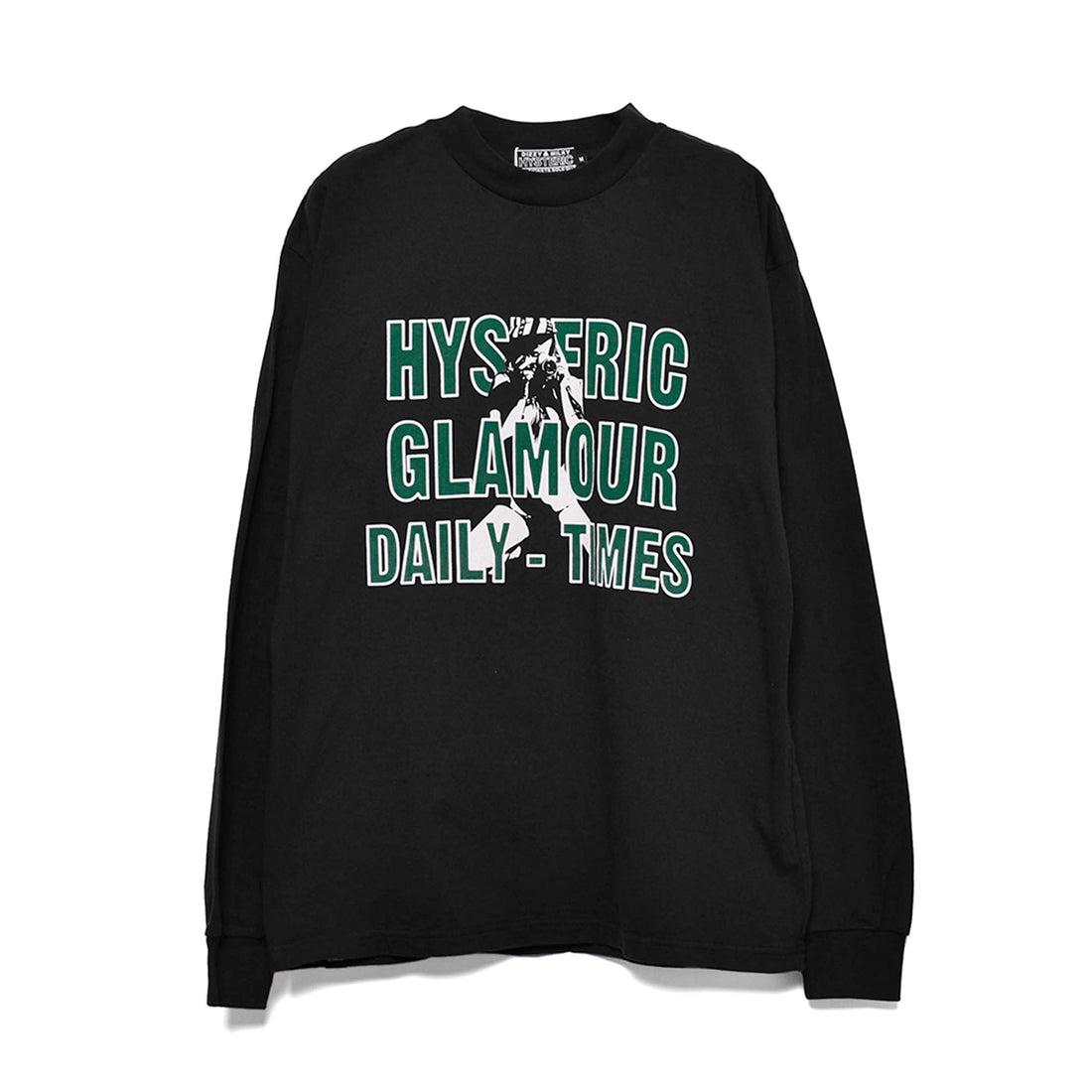 [HYSTERIC GLAMOUR]DAILY HYSTERIC Tシャツ/BLACK(02231CL03)