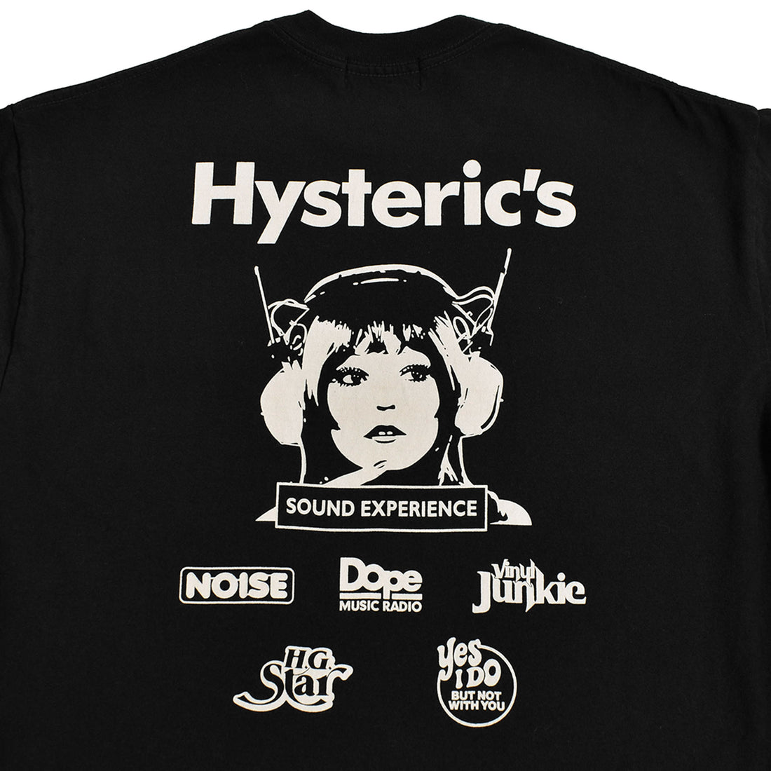 [HYSTERIC GLAMOUR]SOUND EXPERIENCEC Tシャツ/BLACK(02231CL04)