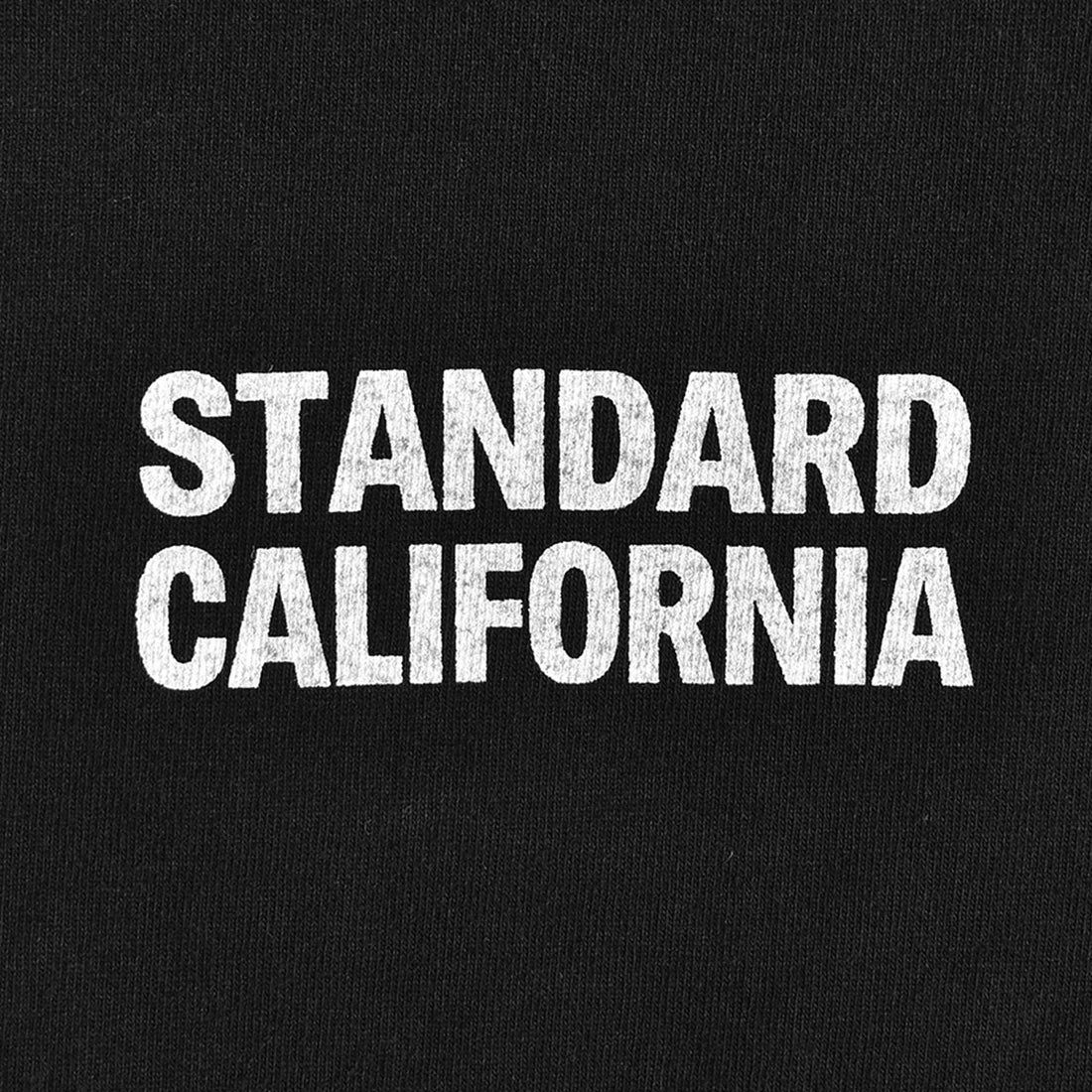 [STANDARD CALIFORNIA]SD US Cotton Logo Henley Baseball T/BLACK(TSBLD100)