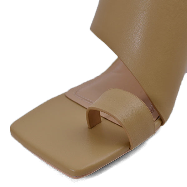 Squaretoe Leather Sandals/CREAM(12211039)