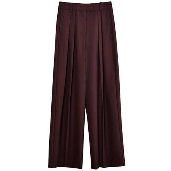 Wide Twill Trousers/BURGUNDY(12220717)