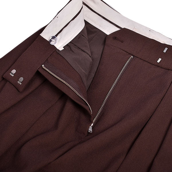 Wide Twill Trousers/BURGUNDY(12220717)